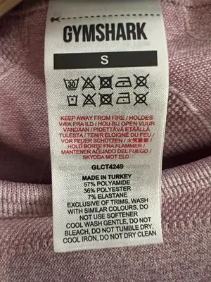 Gymshark Flex Sports Long Sleeve Crop Top Calm Pink Size Small thumbnail 3