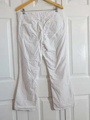 Free People In My Feelings Velvet Crop Slim Flare Pants - Large thumbnail 3