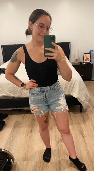 American Eagle Outfitters Distressed Mom Shorts thumbnail 1
