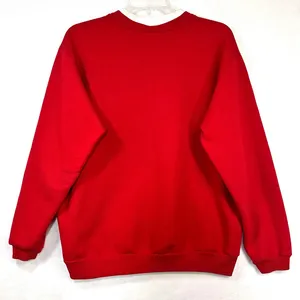 VTG Top Stitch Morning Sun Large Red‎ Collared Sweater Holiday Christmas Penguin thumbnail 4