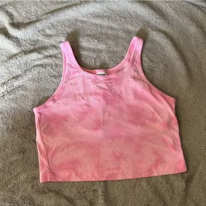 Victoria’s Secret PINK Pink Tie Dye Cropped Tank Top Brami Size Medium thumbnail 4