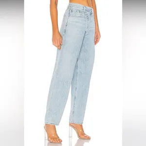 AGOLDE Criss Cross Upsized Jeans size‎ 25 Straight Leg High Rise thumbnail 3