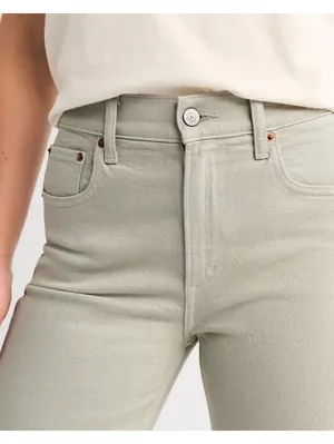 Abercrombie & Fitch 90s Relaxed NWTJeans High Rise Gray Size 34 18R Straight Leg thumbnail 2