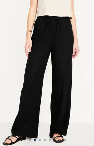 Old Navy Linen Pants Wide-Leg thumbnail 2