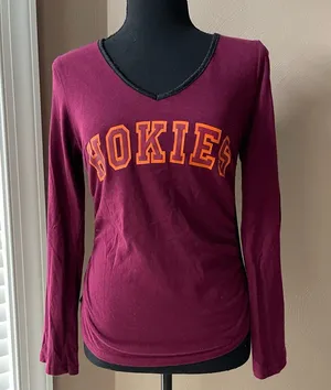 RARE! Virginia Tech Women’s HOKIES Top Size M thumbnail 1