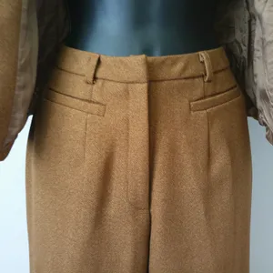 Bras Nasim Wool Office Siren Equestrian MobWife Blazer Pant Suit XS Brown thumbnail 4