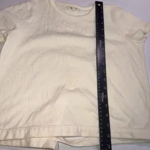 Madewell XS Cotton Blend Lightweight‎ Preppy Slash Tie Back Top thumbnail 7