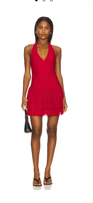 Nia red mini dress Size M thumbnail 1