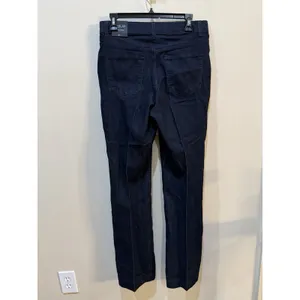 Rachel Zoe Womens High Rise Sailor Jeans Dark Wash Gold Button Boot Cut Size 4 thumbnail 3