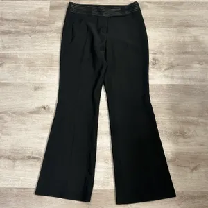Cache wide leg trouser dress pants with stripe accents thumbnail 1