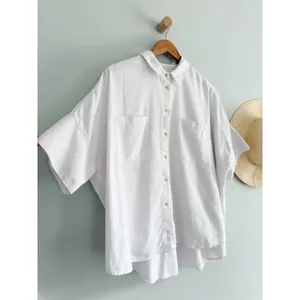 Madewell | White Cotton Courier Oversized Button-Down Shirt | Sz XXL thumbnail 3