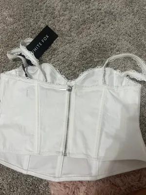 White Fox something in you bustier white thumbnail 4