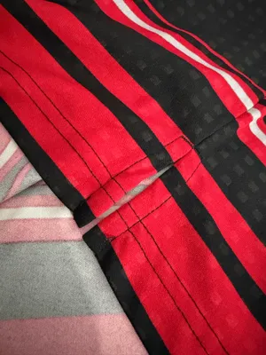 PGA Tour Pro Series Red, Black & White Striped Men's Polo thumbnail 2