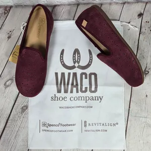 Spenco Women Suede Perforated Ballet Flats Slip On Shoes Mahogany Size 9‎ thumbnail 9