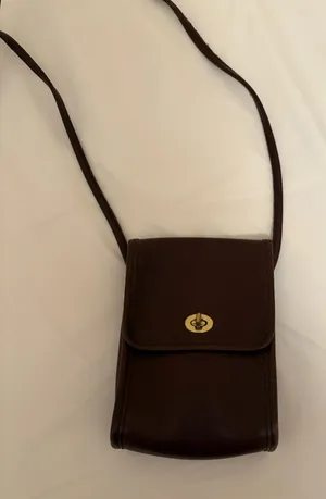 Vintage Coach Leather Bag Brown thumbnail 1