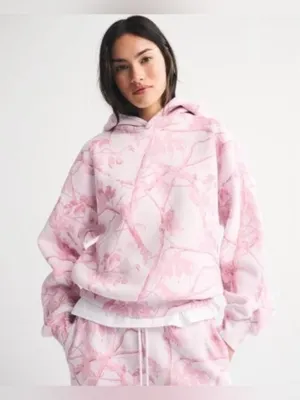 Abercrombie & Fitch Sunday Hoodie - Pink Camo thumbnail 2