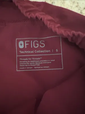 FIGS Technical Collection Joggers in Burgundy thumbnail 5
