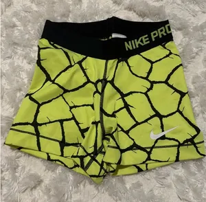 Nike Pro Neon Yellow Shorts thumbnail 1