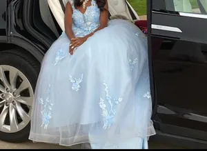 Prom Dress Blue Size 0 thumbnail 2
