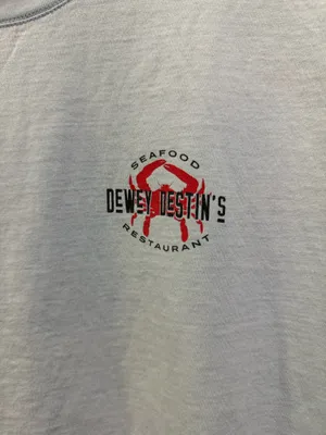 SoftShirts Dewey Destins Seafood Restaurant Short Sleeve Tee Blue thumbnail 3