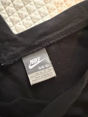 Nike Black Crewneck Tank Top with White Logo thumbnail 2