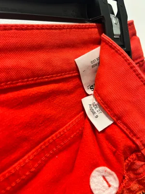 Red Wide-Leg Rollas Jeans thumbnail 3