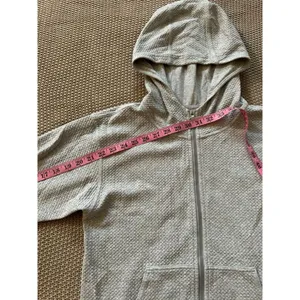 Lululemon Women's All Yours Full Zip Gray Hoodie‎ Size 4 thumbnail 8