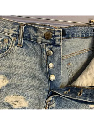 Aeropostale Distressed Boyfriend Denim Shorts - Size 6 thumbnail 4