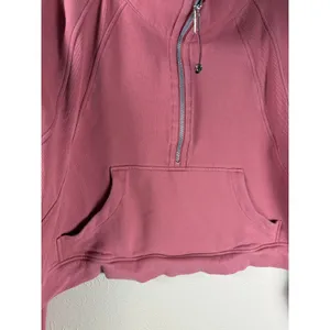 Lululemon Scuba Size XL/XXL Brier Rose Oversized Funnel High Neck Half Zip Comfy thumbnail 5
