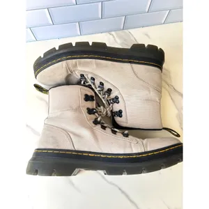 Dr. Martens Combs W Canvas‎ Utility Boots Beige Parchment Womens 10 26911292 thumbnail 6
