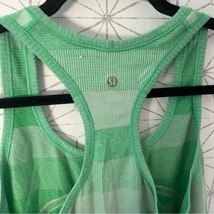 Lululemon Swiftly Tech Racerback Green Stripe thumbnail 4