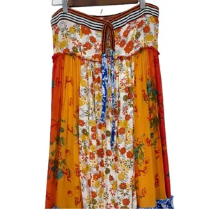 Free People Orange and Blue Maxi Dress thumbnail 5