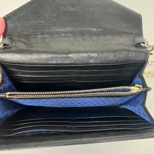 Rebecca Minkoff Black Leather Stud Wallet on Chain thumbnail 4
