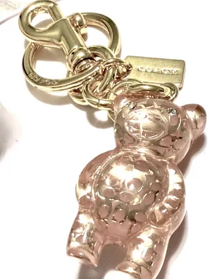 Adorable Coach Resin Gummy Bear Bag Pink Charm, Perfect for Coach Collectors! thumbnail 1