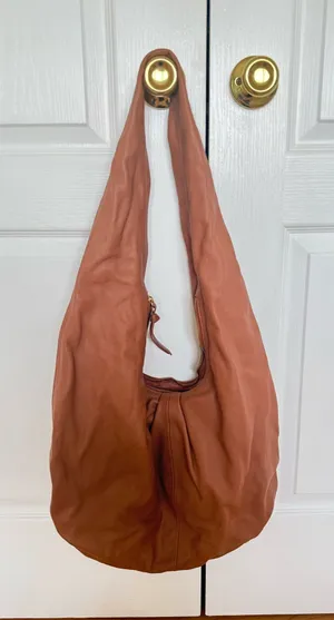 Anthropologie Purse Leather Brown thumbnail 1