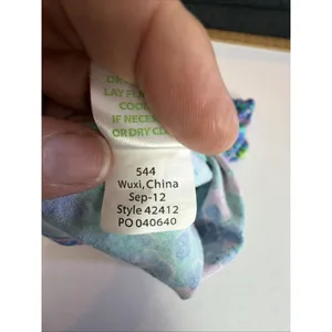 Lilly Pulitzer Strapless mini Dress Blue Floral womens XS preppy festival beach thumbnail 8