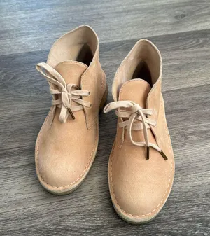 Clarks Tan Ankle Boots 7 Lace Up leather booties thumbnail 2