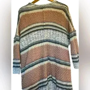 American Eagle Oversized Striped Fall Cardigan With Pockets‎ Size Medium Flaw thumbnail 3