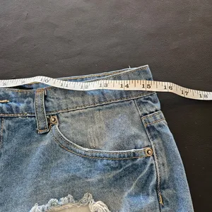 Forever 21 Distressed High-Waisted Denim Shorts Size 30 thumbnail 4
