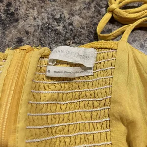 Urban Outfitters Romper Cottage Y2K Boho Preppy Retro Minimalist Yellow Medium thumbnail 2