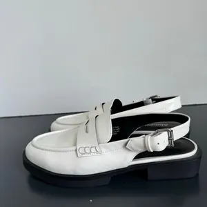 NEW Abound Patent White Sling Back Chunky Preppy Loafer Size 7 M Y2K thumbnail 3