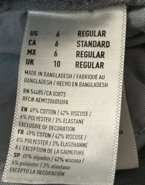 American Eagle Grey Distressed Skinny Jeans Super Stretch X Size 6 Regular thumbnail 7
