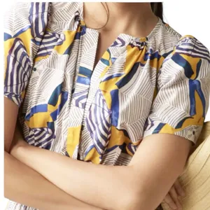 Anthropologie The Somerset Cotton Beach Umbrella Print Mini Dress Size S thumbnail 3
