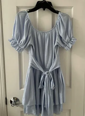 Haisley Double Layer Romper Blue thumbnail 2