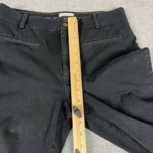 Anthropologie The Essential Slim Pants Womens 10 Black Twill Dress Stretch thumbnail 7
