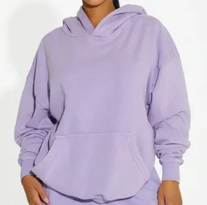 naked wardrobe Classic Oversized Hoodie - Light Purple Size L thumbnail 1
