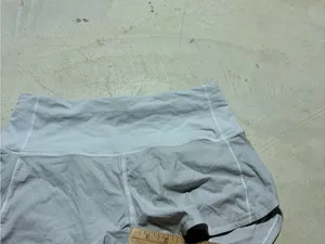Lululemon Gray/white Active Shorts 4 thumbnail 5