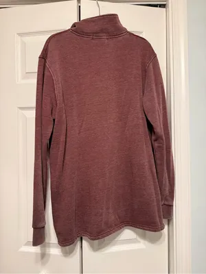 Discount Divas Women's Quarter-Zip Pullover in Maroon XL Like New thumbnail 2