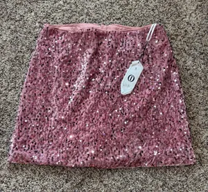 Sequin Skirt Pink Size M thumbnail 1