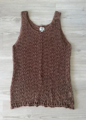 Rhythm. Crochet Cover Up Brown Size M thumbnail 1